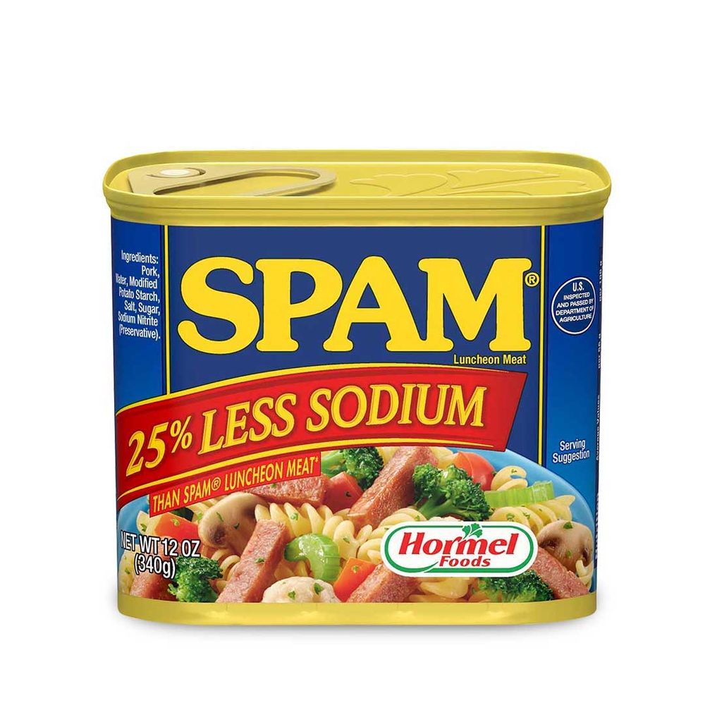 Hormel Spam 25% Less Sodium 12oz Can
