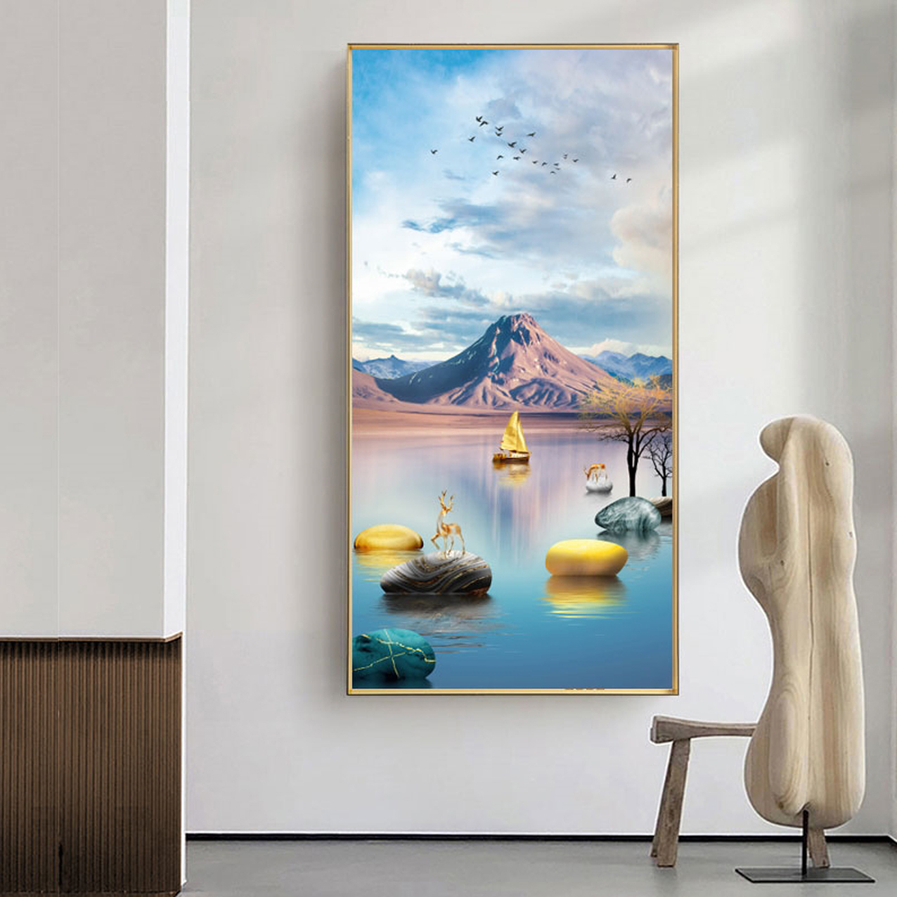 Tranh Canvas Treo Tường Hiện Đại - Tranh Thuận Buồm Xuôi Gió