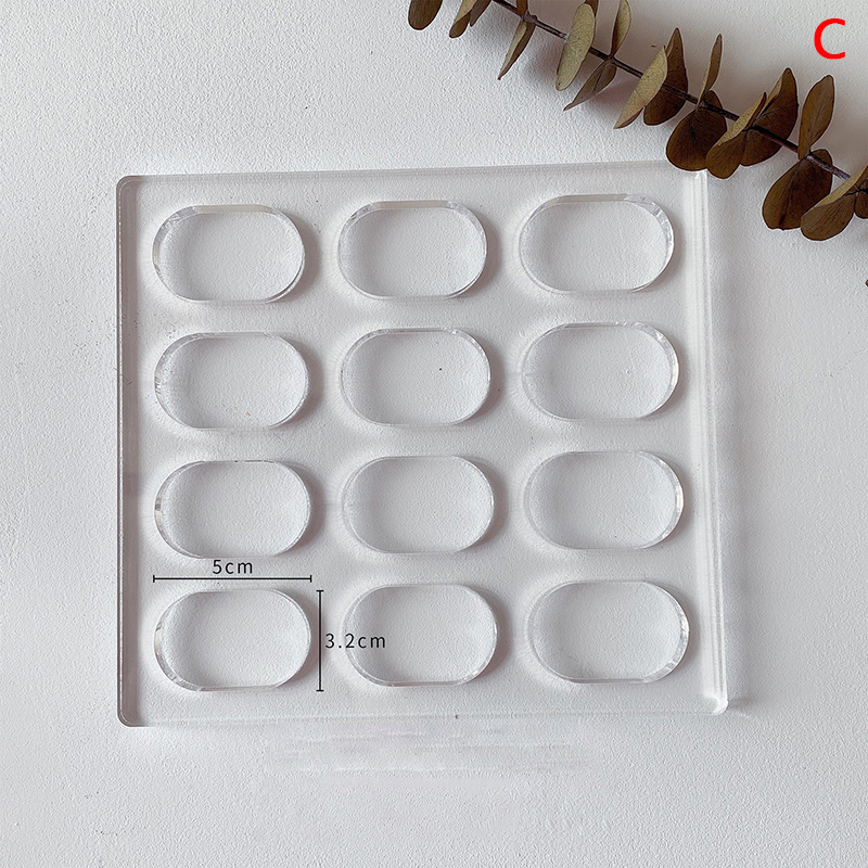💖🎈🎈 1Pcs Clear Polycarbonate Dacquoise Cake Mold Oval Round Shaped Dakovaz Macaron Mould Cake Decorating Tool Bakeware