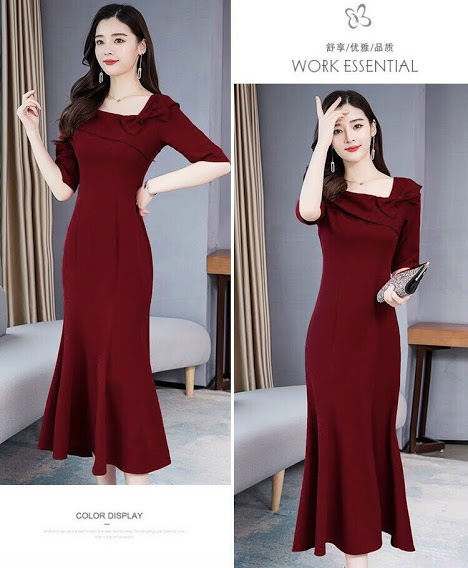 [HCM]ĐẦM BODY ĐUÔI CÁ ĐÍNH NƠ
