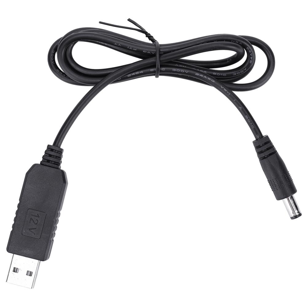 USB Power Boost Line DC To DC 5V/9V/12V USB Voltage Boost Converter Cable 2.1x5.5mm Plug