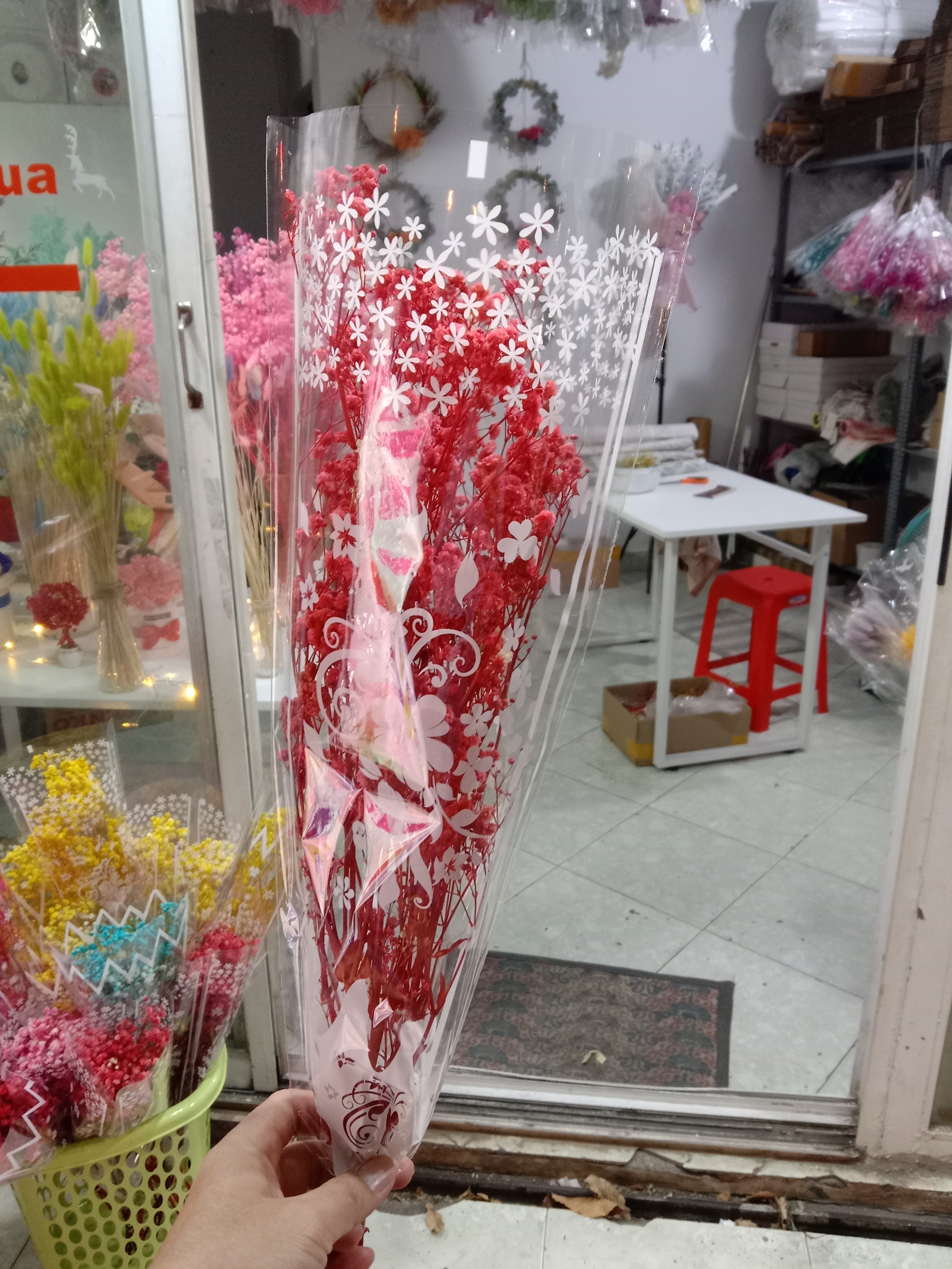 hoa khô - bó hoa baby - 45g