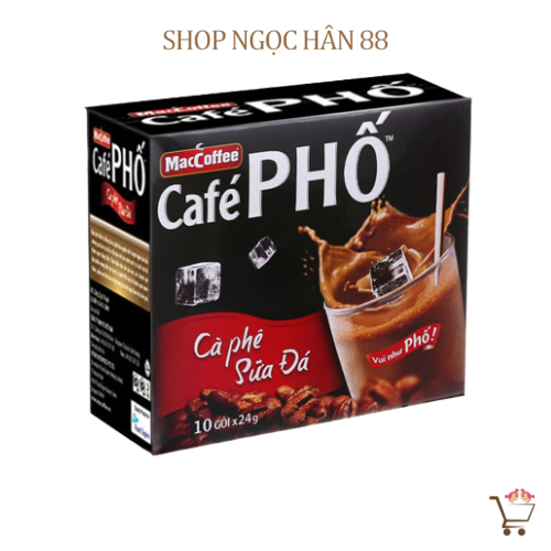 [NEW]Cà Phê Phố ( Cà Phê Sữa Đá ) Hộp 10 gói x 24gr