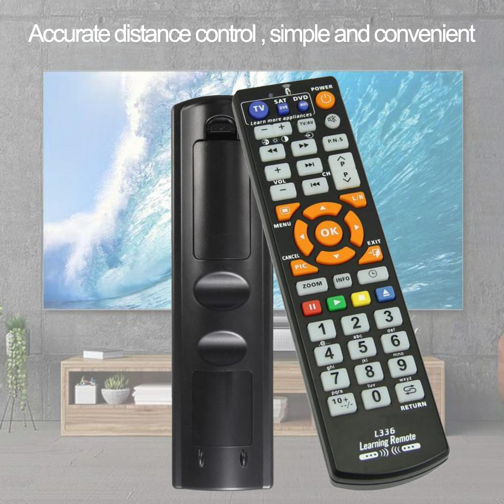 42-Key L336 Learning Remote Control Smart Ir Tv Remote Control For Tv Cbl Dvd Sat Stb Dvb Hifi Tv Box Vcr Str. 
