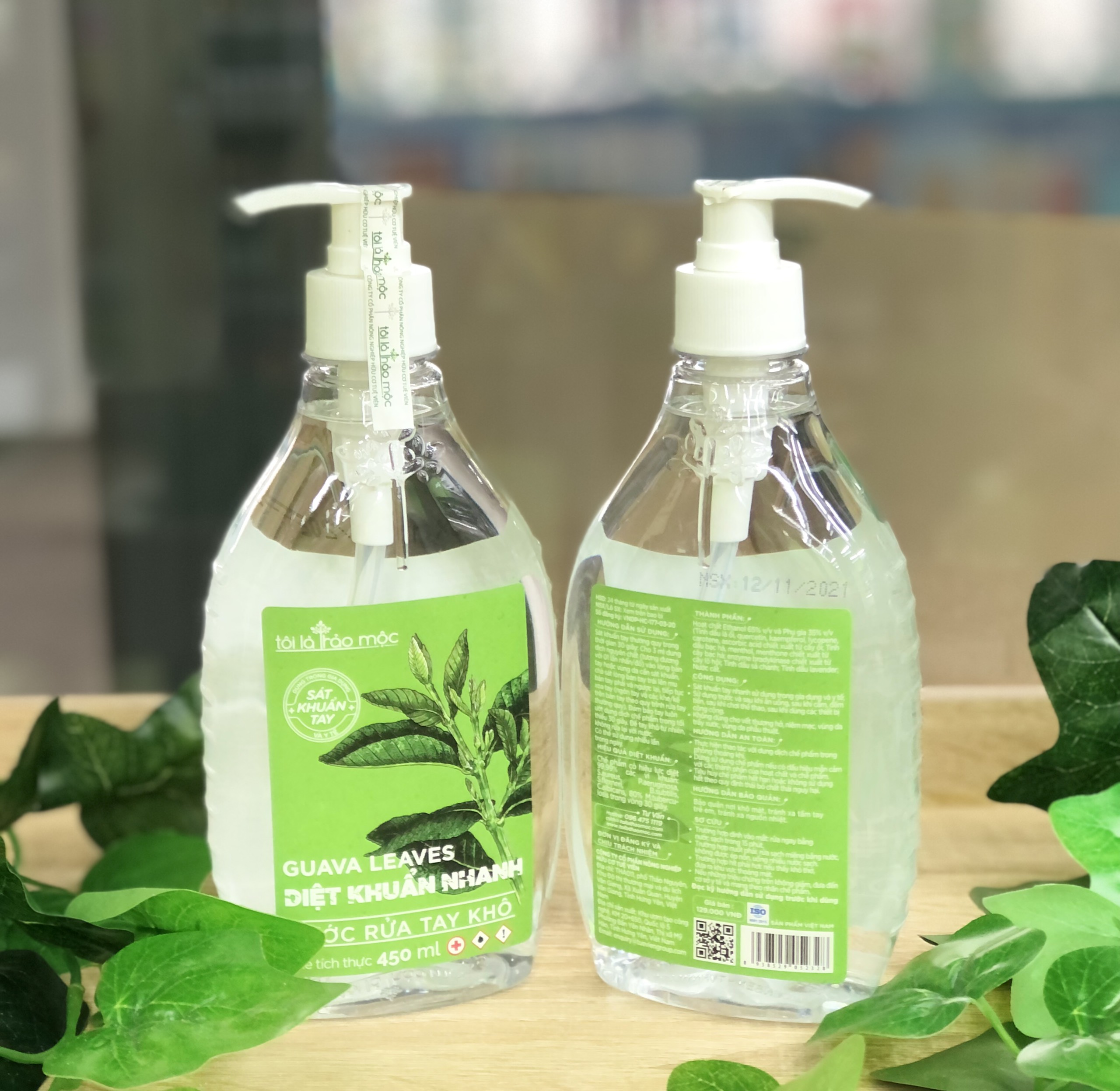 Nước Rửa Tay Khô (Tôi Là Thảo Mộc) -  Chai 450ML
