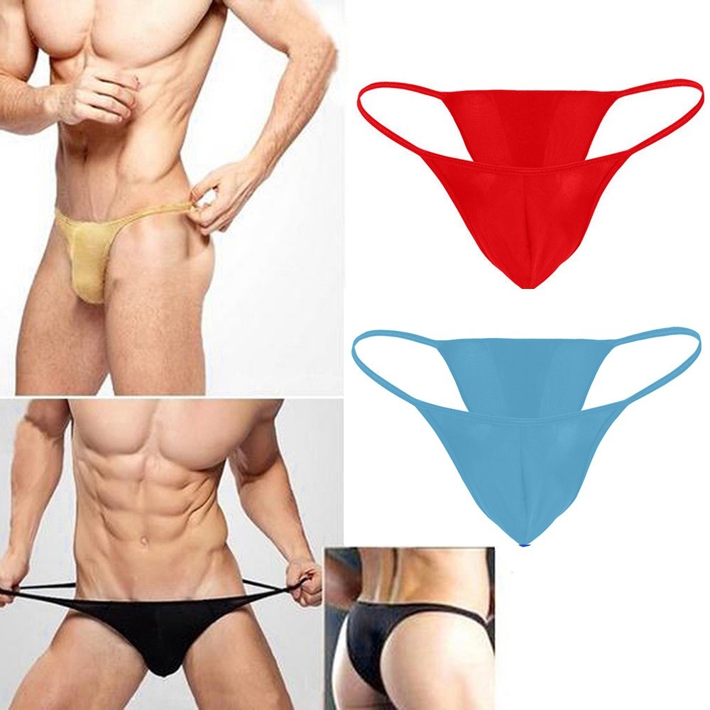 【specialthing】 T-Back Briefs Breathable Underwear Underpants Polyester + Spandex Lingerie 【Ready Stock】