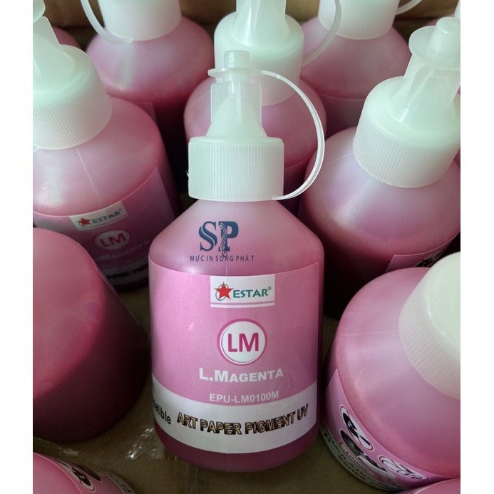 Bộ 6 chai mực dầu Pigment UV Epson 100ml