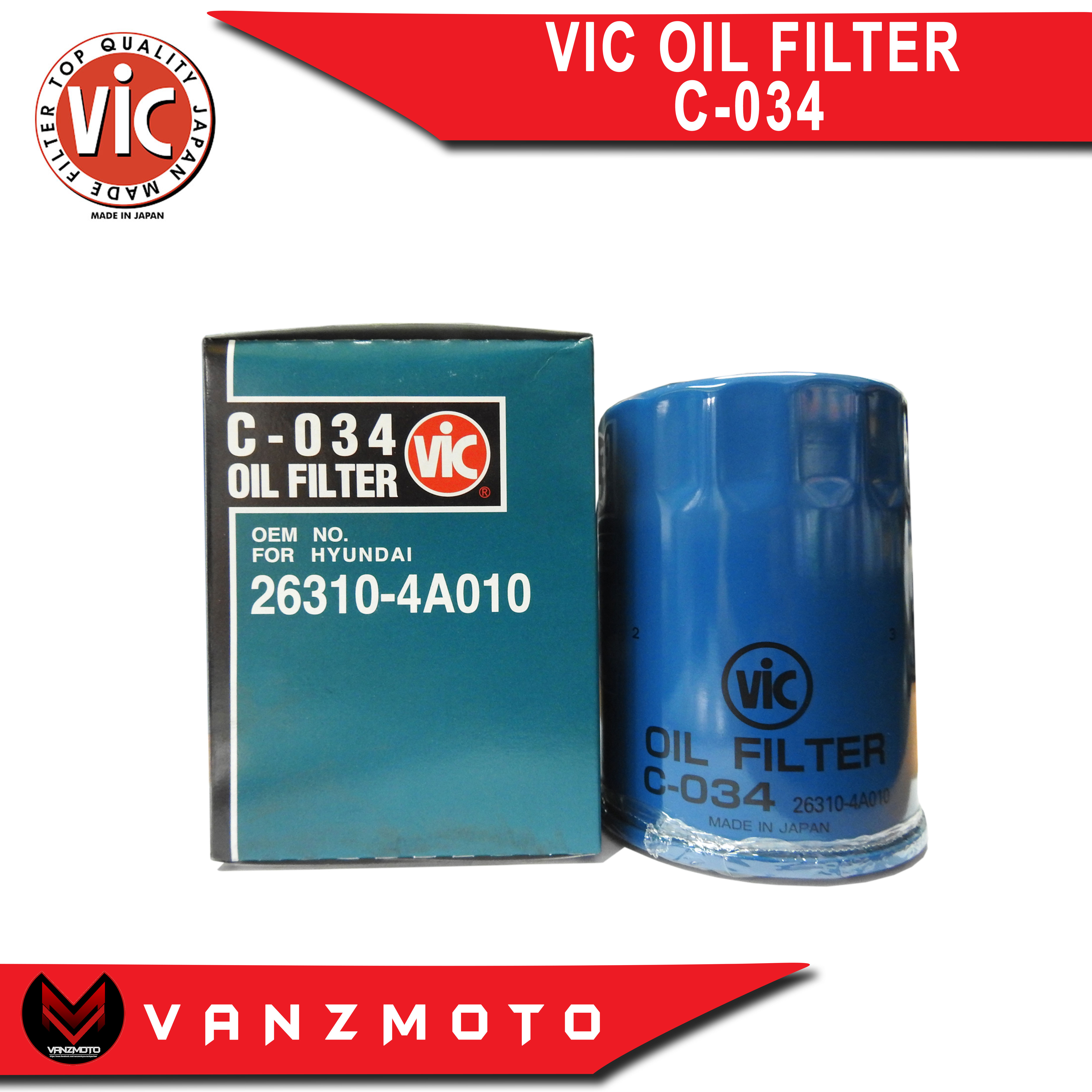 VIC Oil Filter C034 Lazada PH