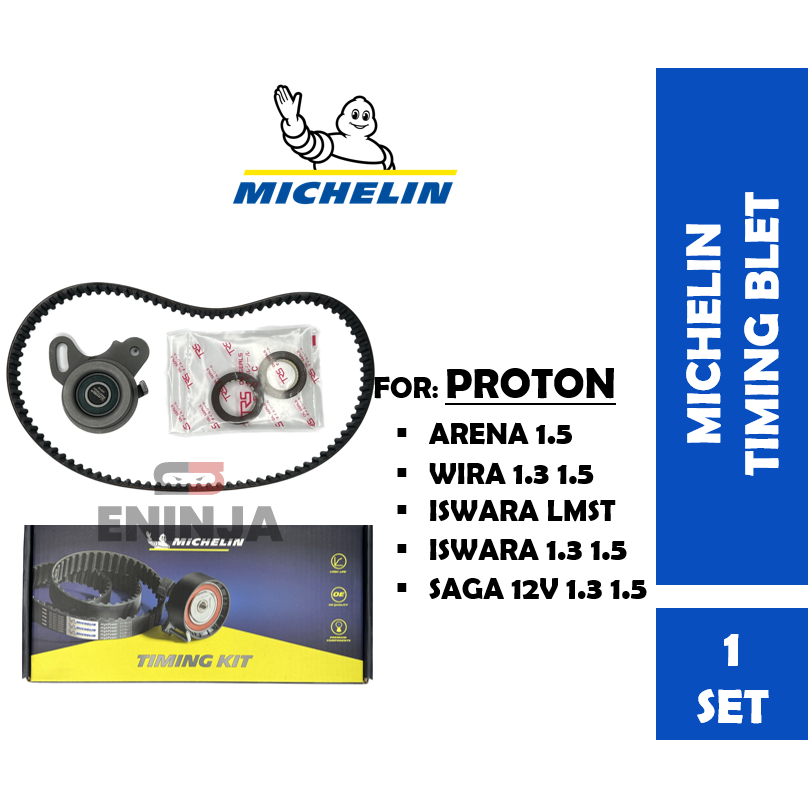 【100 ORIGINAL】MICHELIN Timing Belt Set Proton Saga 12V/ Iswara/ LMST