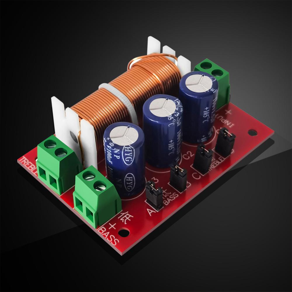 YLY-2088 Speaker Frequency Divider 400W 2 Way Crossover Filters Module Adjustable Full Range Treble Bass Welding Free