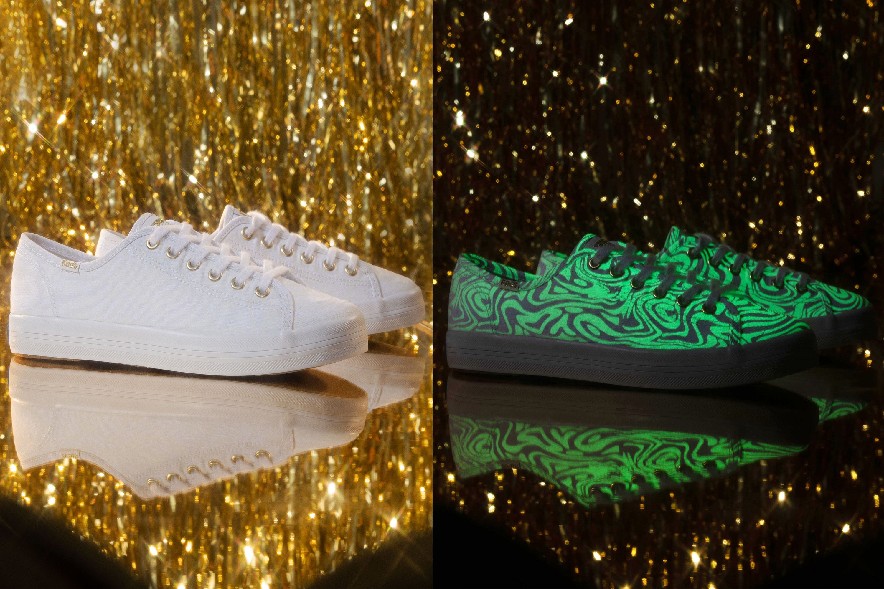 Giày Keds Nữ- Kickstart Glow In The Dark White- KD065958