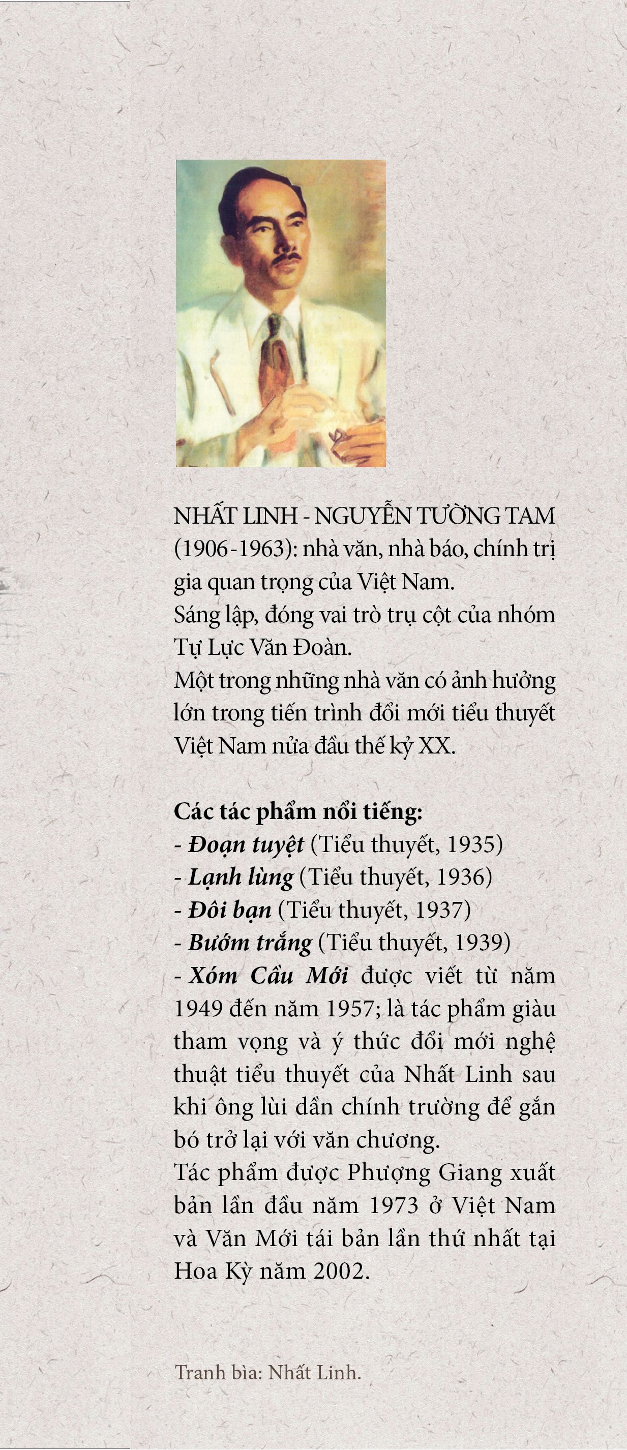 Sách - Xóm Cầu Mới (Tiểu thuyết) - Nhất Linh