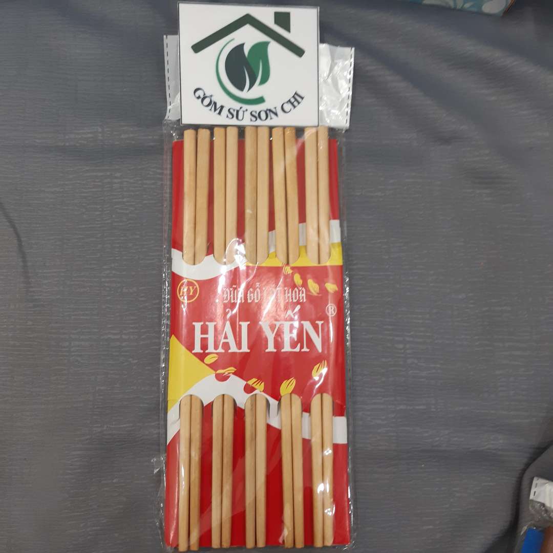 Bộ 10 đôi Đũa gỗ ăn cơm các loại (Hải Yến)