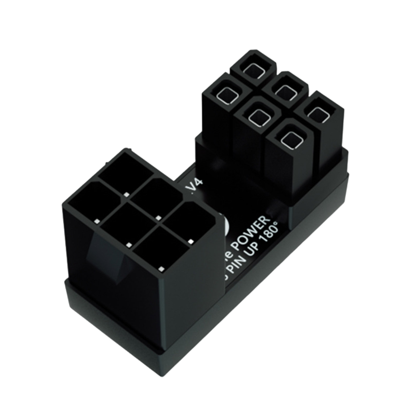 LM Graphics Card Power Connector Graphics Card Power Plug Holder 180 Degree Angled 8 Pin Power Adapter for Enhanced Graphics Card Cable Management Perfect