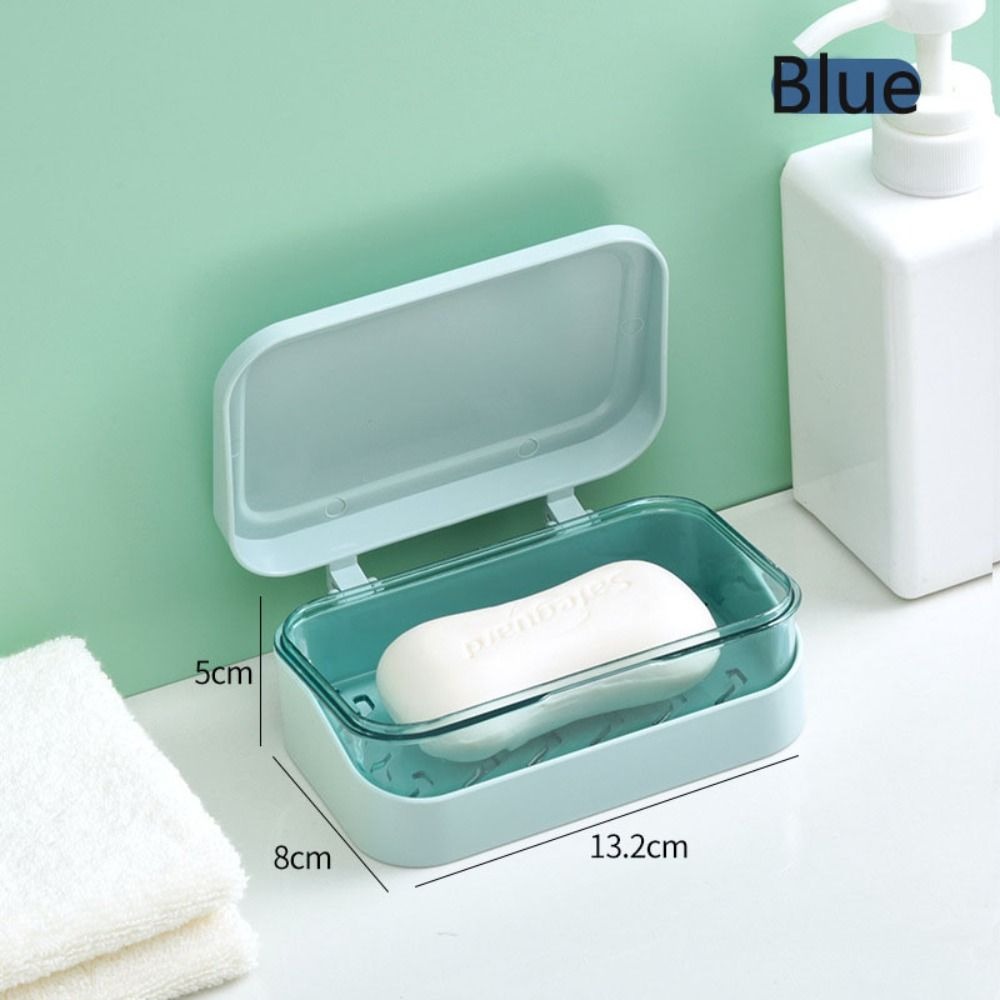 II-AURORA Đựng đồ Đĩa đựng xà phòng lớn Hộp xà phòng có nắp Hộp thoát nước Giá đựng xà phòng Hộp đựng trong nhà Hộp xà phòng ký túc xá Hộp đựng xà phòng bằng nhựa