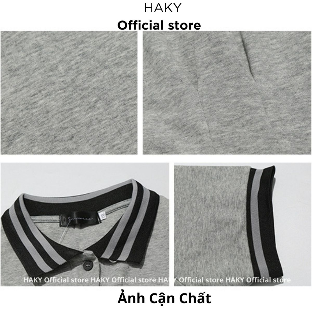 Đầm Nữ BigSize HAKY,Đầm Váy Nữ Basic Phối Cổ Dáng Suông Chất Liệu Cotton 15