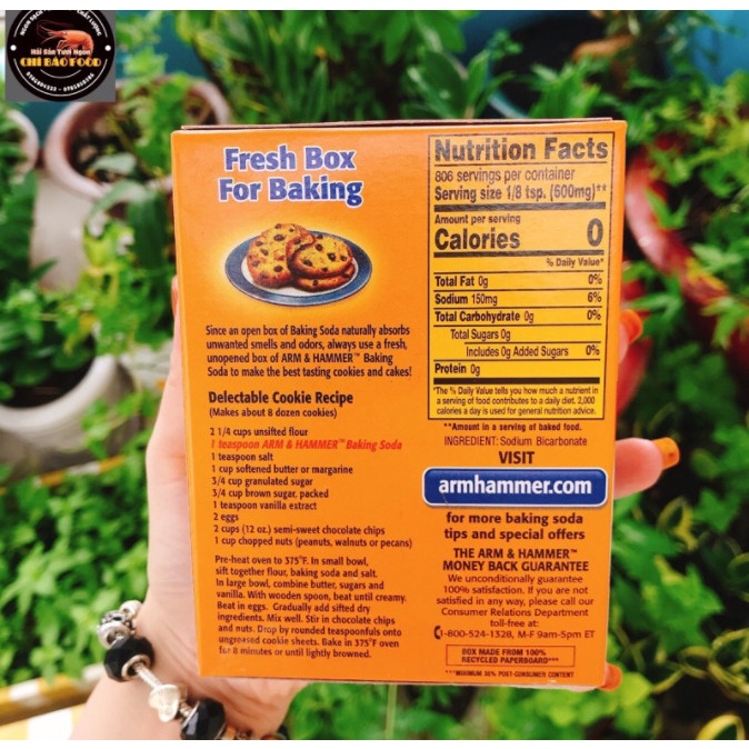 Bột Baking Soda 454g - Nhập khẩu từ Mỹ