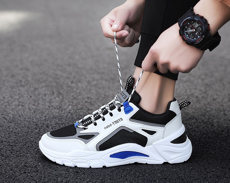 Giày Thể Thao Nam Sneaker Tăng 5Cm Chiều Cao, Đế Tổng Hợp Độ Bền Cao, Kiểu Dáng Cá Tính Cực Ngầu, Xu Hướng 2020 AVISHOP- 344