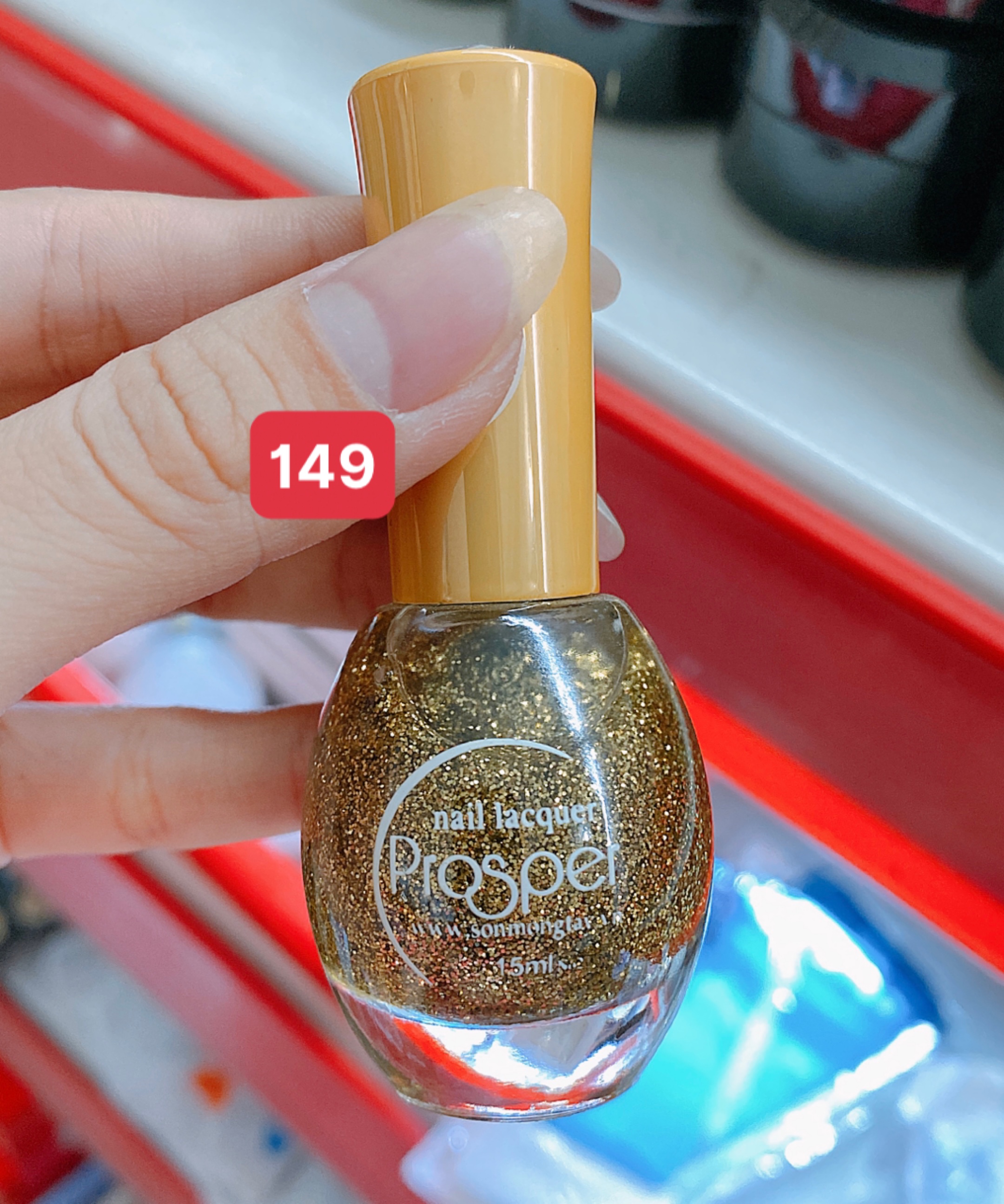 Sơn móng tay Prosper 15ml, bóng bền màu, mau khô - Mini Nails