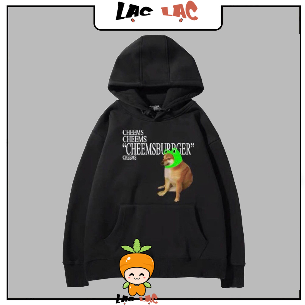 Hot áo hoodie cheems meme - mẫu hoodie mẫu hình in 2 mặt - tại anime_onepiece
