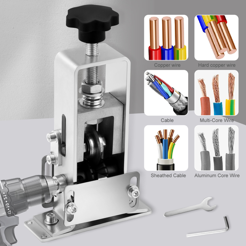 Copper Machine | Copper Wire Peeling Machine Driven By A Crank Or Drill Bit, Copper Wire Peeling Machine Driven By A Drill Bit, Processing Line