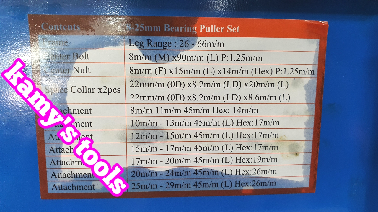 [HCM]Bộ Cảo Bạc Đạn Chữ H Từ 8mm-25mm (Cảo Chữ H Vam Cảo Bạc Đạn)
