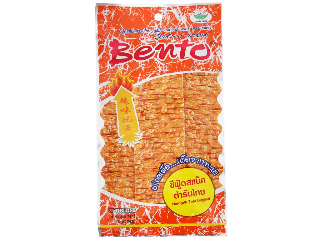 Snack Mực Tẩm Gia Vị Thái Bento Seafood Snack Namprik Thai Original Bento