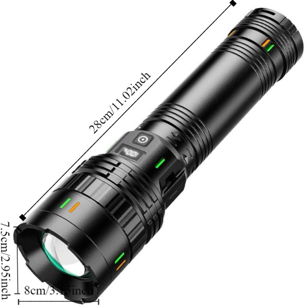 Led Flashlight Many Leds Multi Function Rechargeable LED Flashlight Long Range High Power Strong ...