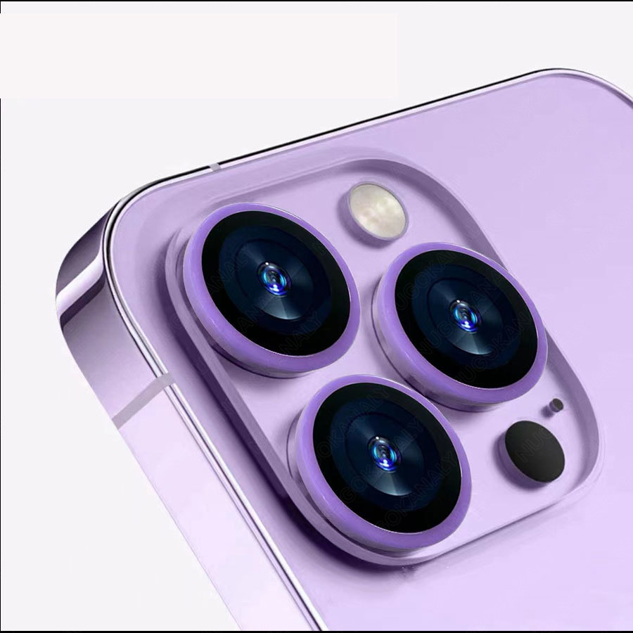 For IPhone 16 Pro Max 15 Pro Max 15 Plus Luminous Back Camera Lens Metal Ring Screen Protector Full Cover Rear Lens Tempered Glass Film Guard for IPhone 15 Plus 14 Pro Max 11 12 13 Mini