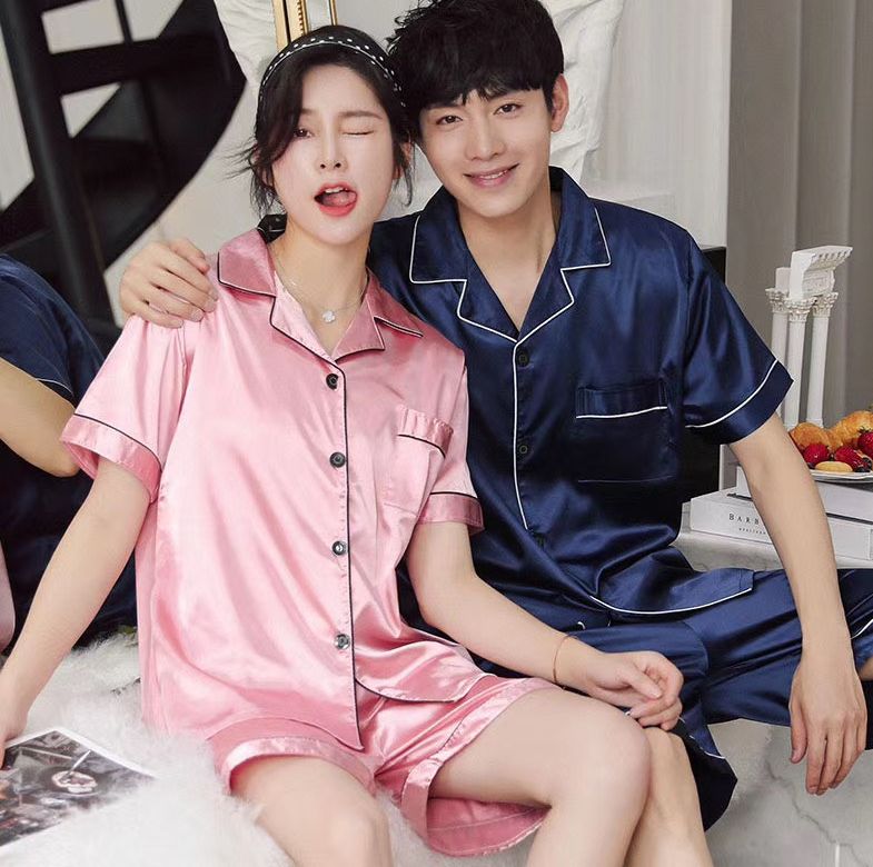 Bộ Lụa Mặc Nhà Nữ Trơn Cộc Tay Quần Cộc Chất Lụa Siêu Mềm ( Hàng Luôn Sẵn) N68