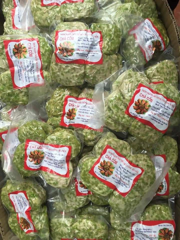 chả cốm Hà Nội dẻo thơm gói 500g