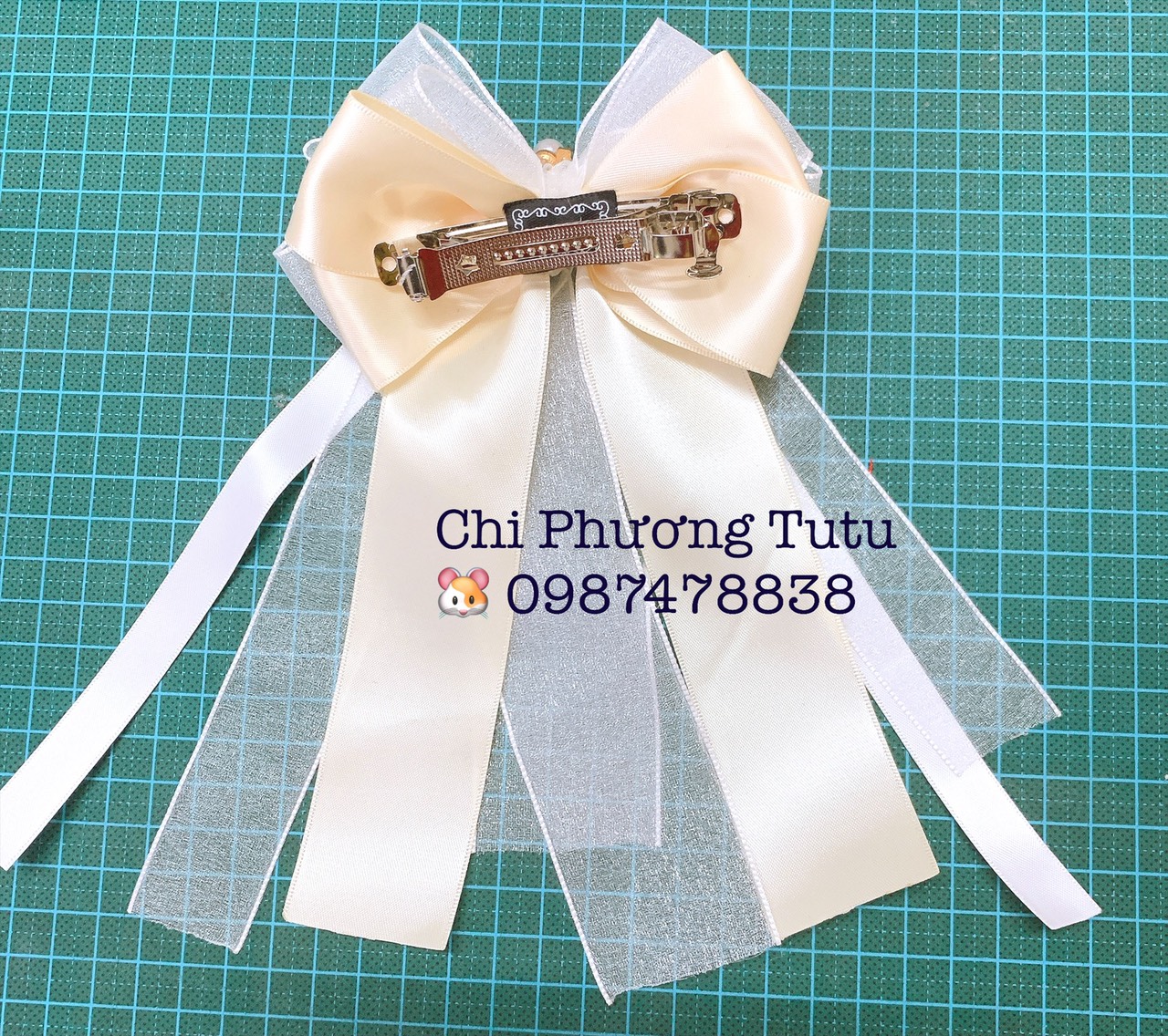 Cài tóc nơ tiểu thư