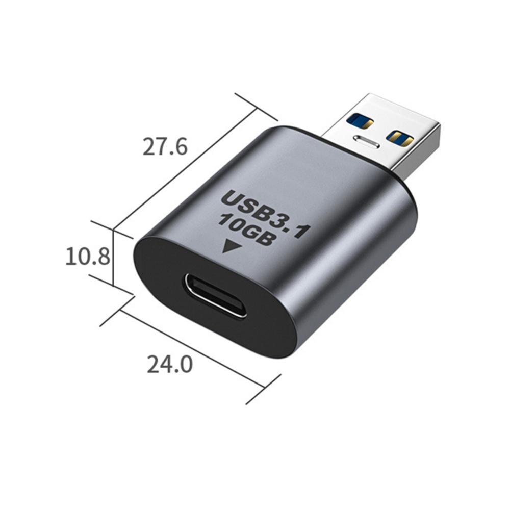 USB 3.1 to USB 3.1/Type C Adapter USB3.1 Gen2 Charging Data Transfer Converter
