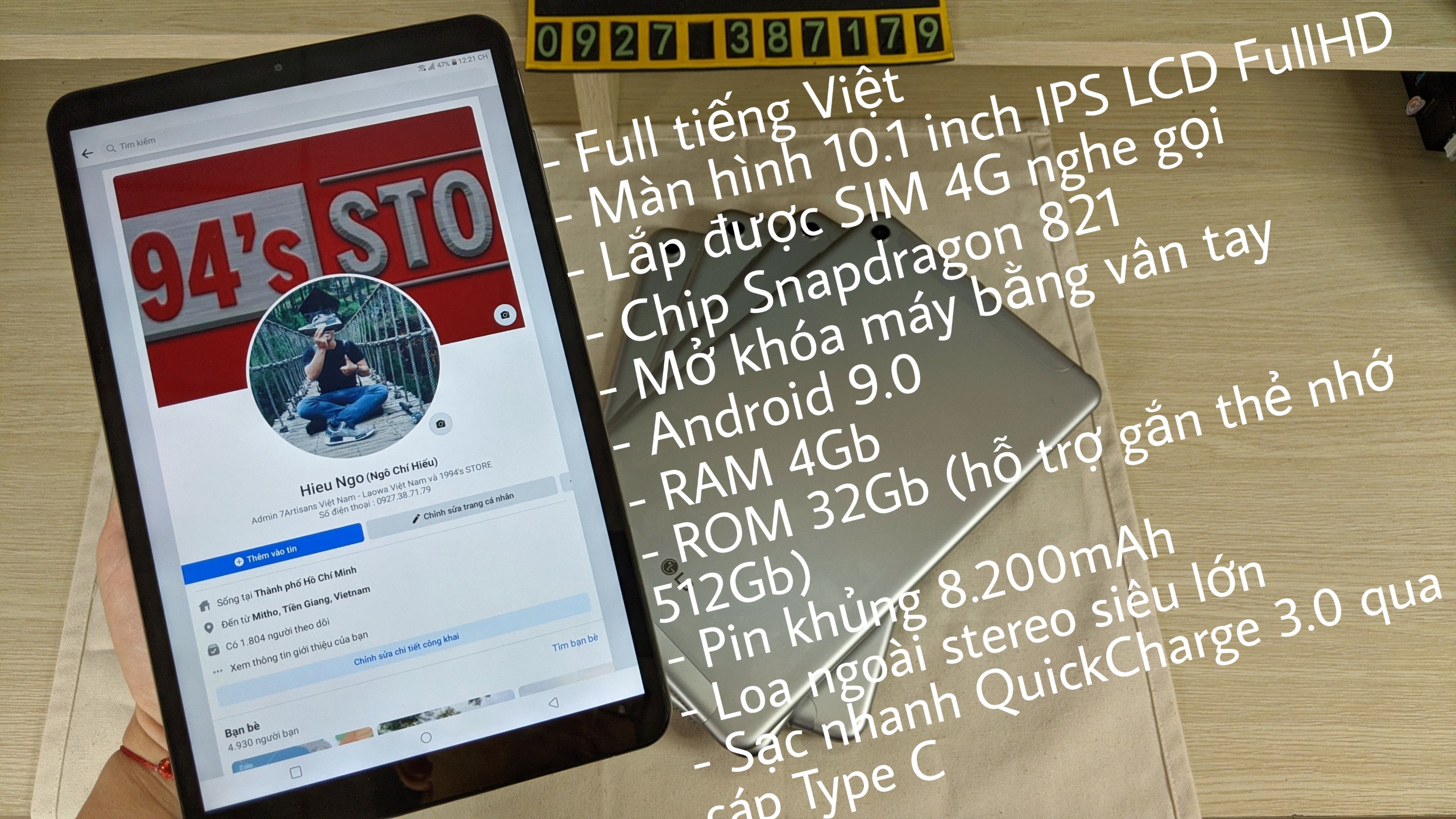 [CHƠI GAME + HỌC TẬP] Máy tính bảng LG G PAD 5 T600 - 4G LTE Nghe Gọi - Có sạc nhanh Quick Charge 3.0 - Lên mạng, xem video