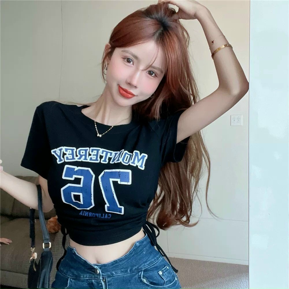 [FREESHIP + VOUCHER] Áo kiểu dây rút 76