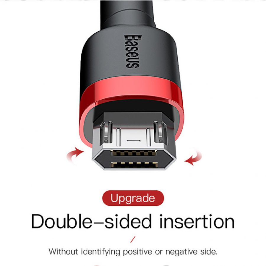 Cáp Sạc Baseus Cafule Micro USB dành cho Smartphone Android, Dây bọc dù siêu bền 1m/2m