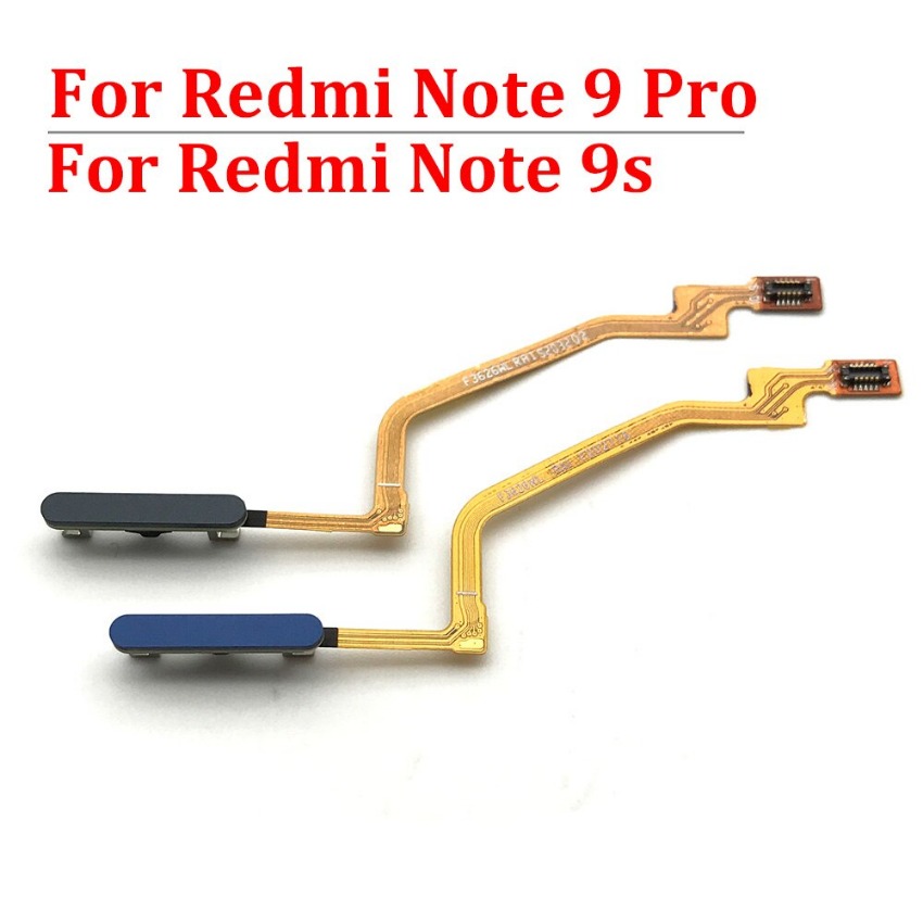 Touch ID Fingerprint For Xiaomi Redmi Note 10 5G 9 Pro 9S Sensor Scanner Home Return Key Button Flex Cable Phone Repair Part
