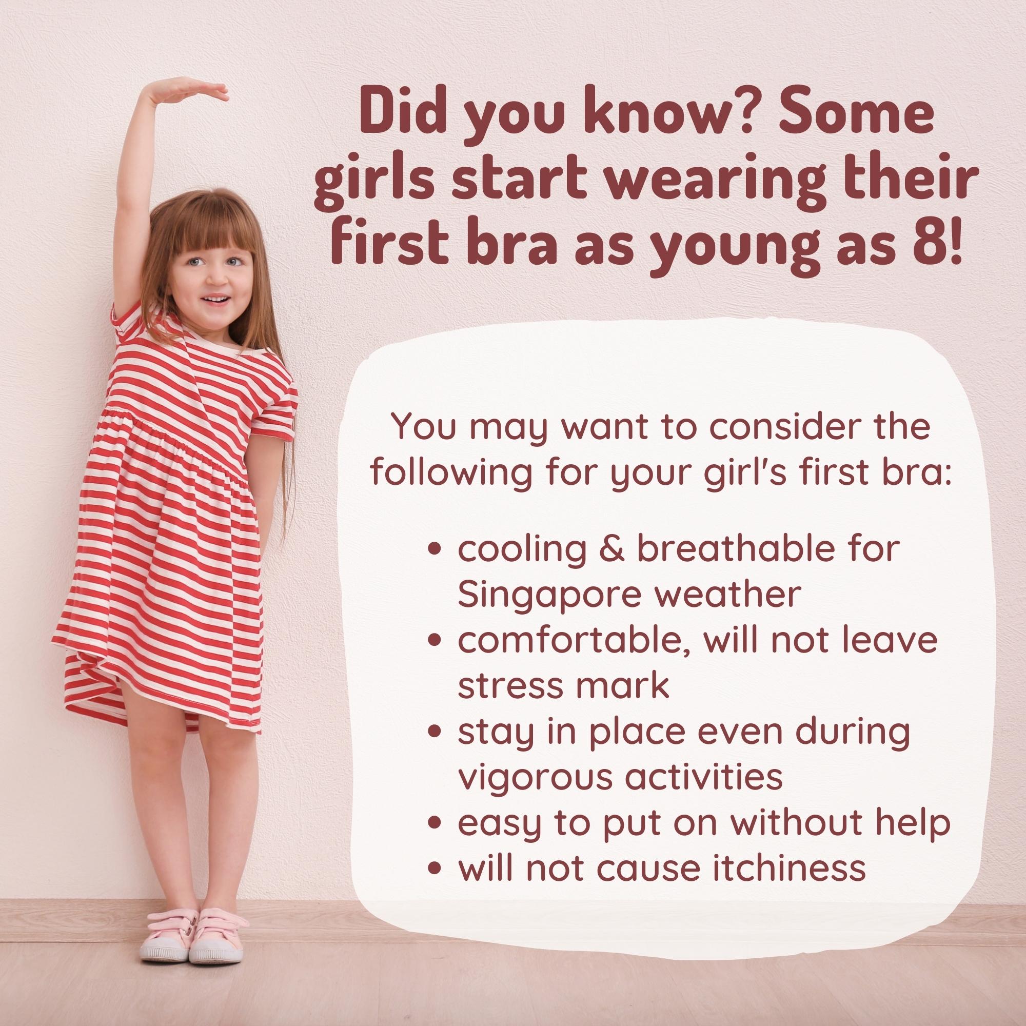 Girls Bra Underwear Wireless Seamless Hookless Teenager Primary School  Children Puberty Training Bras Innerwear