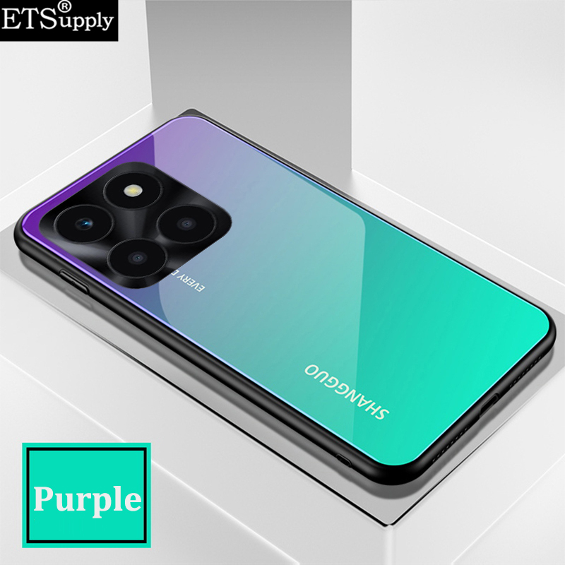 Phone%20case%20For%20Honor%20X6B%204G%20Gradient%20Mirror%20Tempered%20Glass%20Protector%20Hard%20Back%20cover%20For%20Honor%20X6B%20case%20-%20Image%203