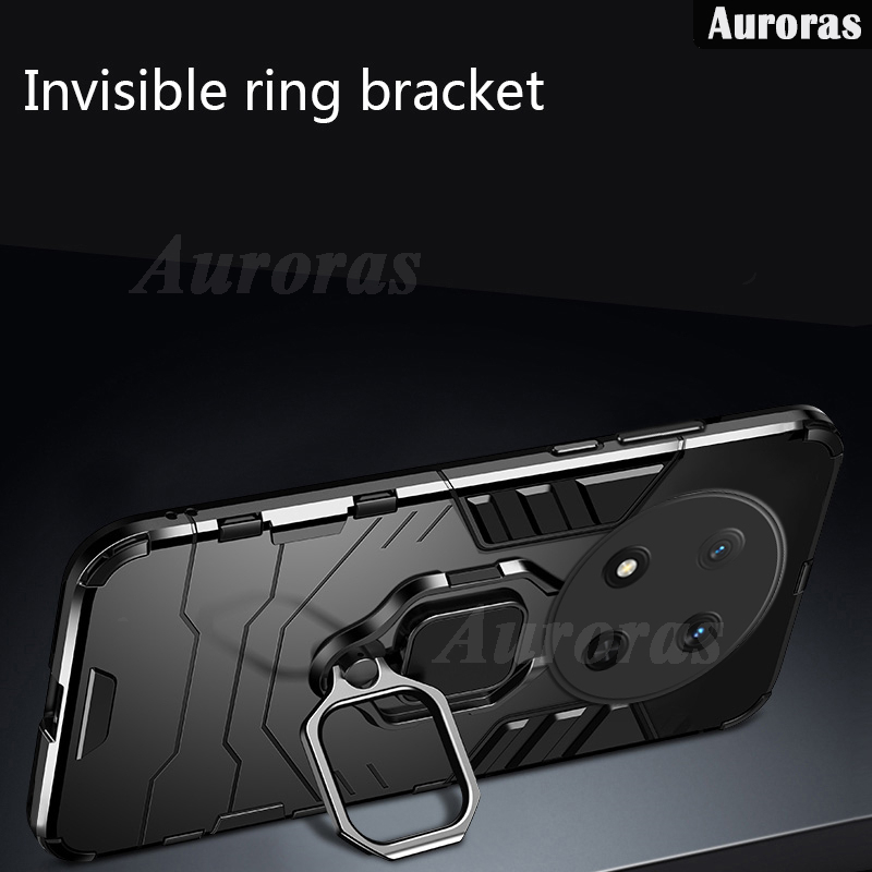 For Honor X9C Phone case Shockproof Armor iron Metal Ring Kickstand Bracket Casing For Honor X9C 5G Cover casing HP. 