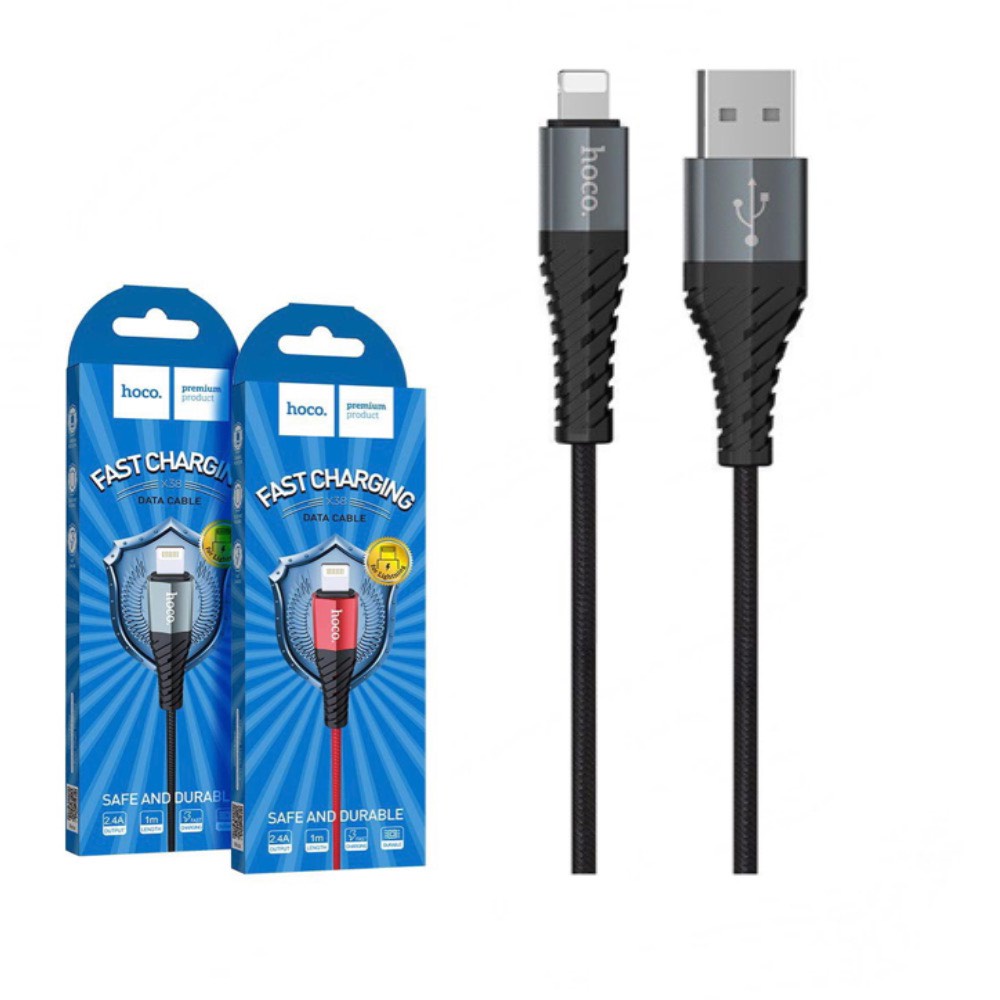 Cáp sạc nhanh Hoco X38 Lightning- Micro- TypeC