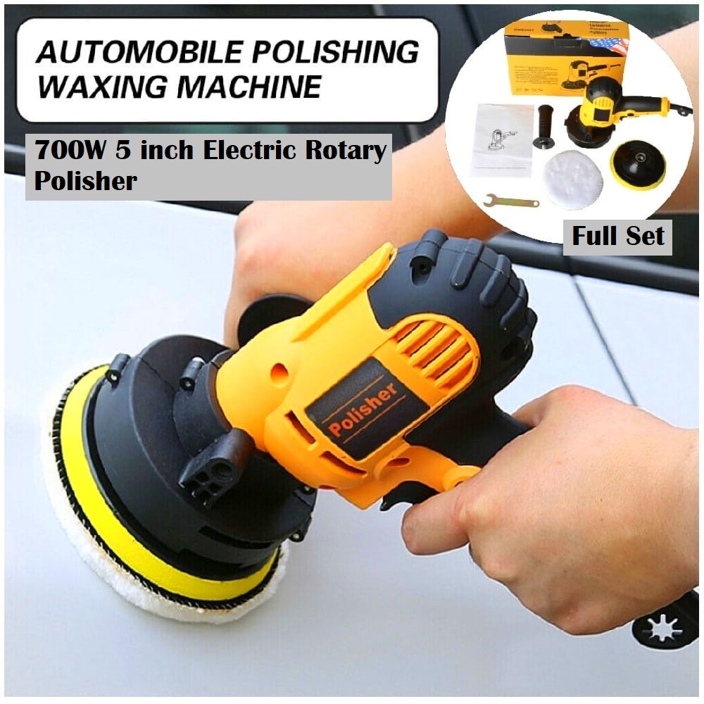 700w Electric Polish Machine 5inch 125mm Car Polisher Polishing Waxing Machine Speed Adjustable