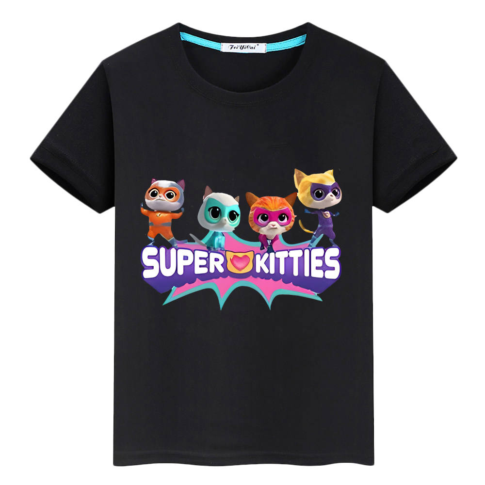 Super%20Kitties%20100%25%20Cotton%20T-shirt%20Print%20Short%20Tops%20Cartoon%20pride%20tshirt%20y2k%20one%20piece%20boys%20Summer%20Anime%20Tees%20kids%20clothes%20girls%20-%20Image%204