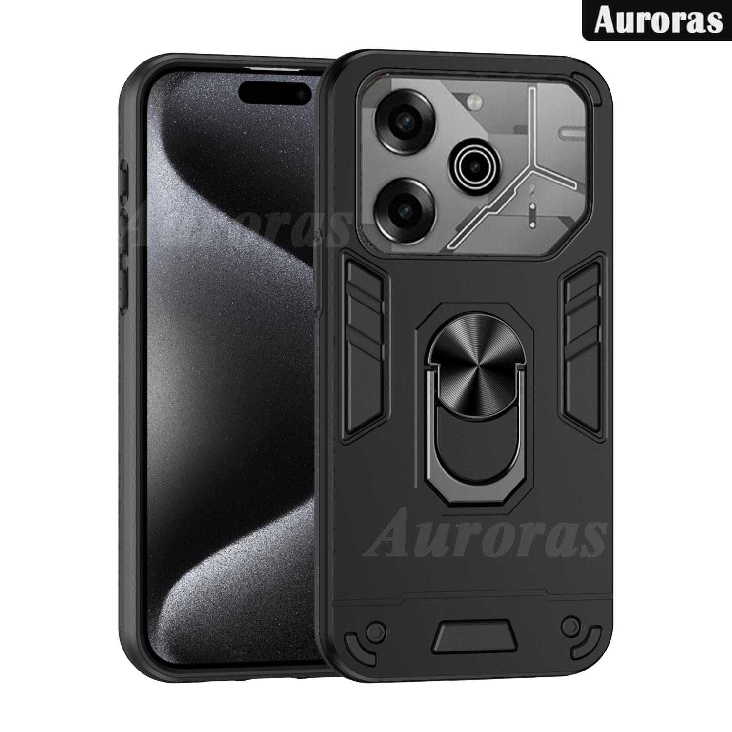 Phone cover For Tecno Pova 6 Pro case Shockproof Armor Stand with Holder Car adsorb Ring case shell For Tecno Pova 6Pro Cases Housing.