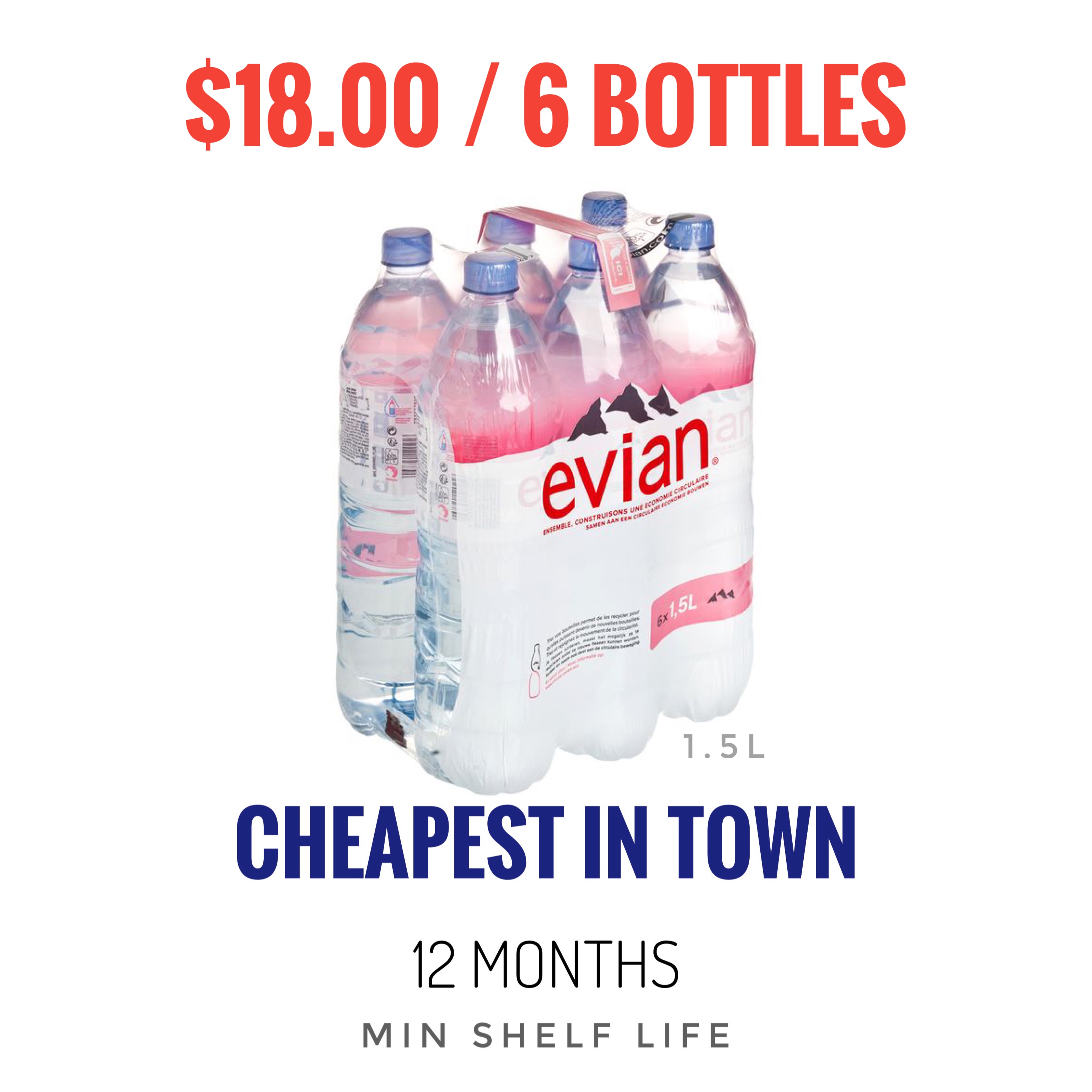 Evian Natural Mineral Water x Lazada Singapore
