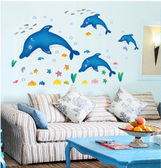 Decal dán tường tranh trí - 11 CHẬU HOA NEVER STOP DREAMING