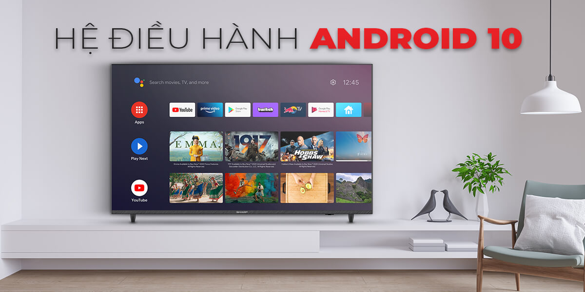Tivi SHARP 55 inch 4K Smart Tivi 4T-C55DJ3X