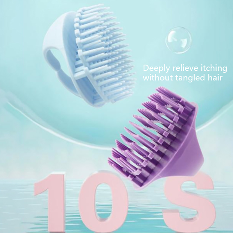 Silicone Shampoo Scalp Hair Massager Shampoo Comb Bath Massage Brush Scalp Massager Hair Shower Brush Comb Patented Product. 