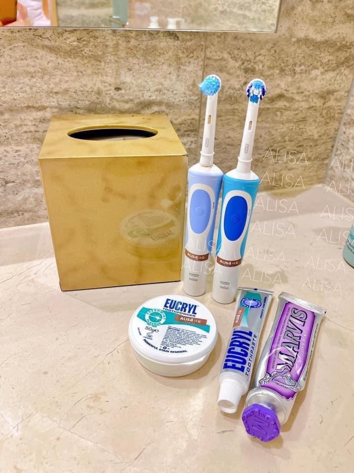 Combo kem đánh răng và bột làm trắng răng EUCRYL - ALISA