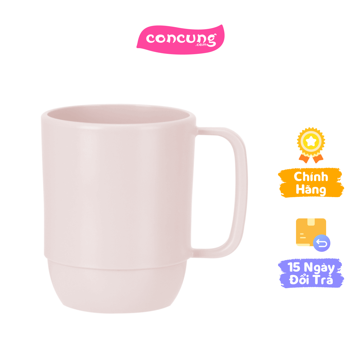 Cốc nước cao Amori 350ml (INC, Hồng nhạt)